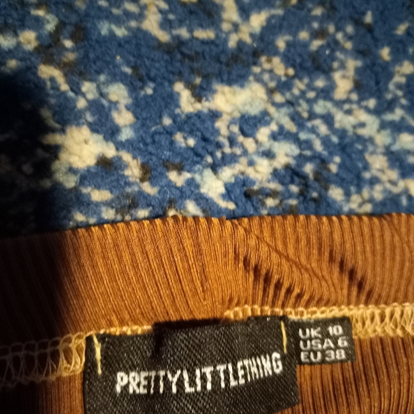Pretty Little Things Brown And Cream Stitch Leggins Sz 6 - Picture 2 of 3